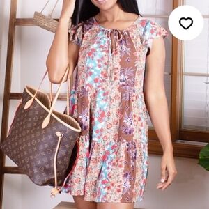 NWT Boho Mini Dress to Top